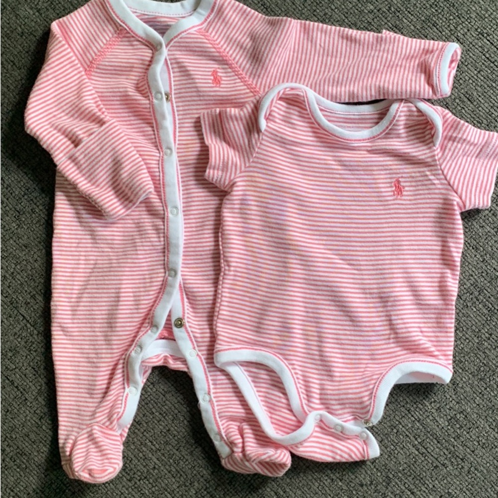 Newborn polo onesie & sleeper